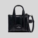 Marc Jacobs The Shiny Crinkle Leather Mini Tote Black H064L03FA22