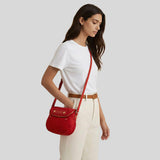 MARC JACOBS Preppy Nylon Mini Natasha Crossbody Bag Savvy Red M0012909