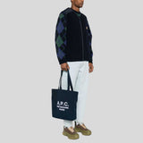 A.P.C. Rue Madame Unisex Tote Bag Dark Navy Blue PSAJSM61937IAK