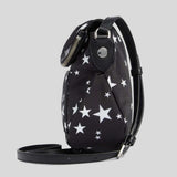 MARC JACOBS Star Print Preppy Nylon Mini Messenger Bag Black Multi 4R5HMS001H02