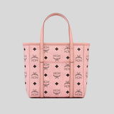 MCM Mini Toni Top-Zip Shopper In Visetos Soft Pink MWPFSMT06PZ001