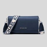 MICHAEL KORS Jet Set Large Leather Crossbody Bag Navy 35F3STTC8L