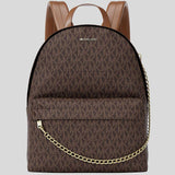 MICHAEL KORS Slater Medium Signature Logo Backpack Brown 35F5G04B2B