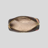 MICHAEL KORS Jet Set Travel Medium Printed Signature Logo Travel Kit Pouch Brown 35S6GTVT2V