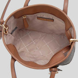 MICHAEL KORS Eva Extra-Small Signature Logo Convertible Tote Bag Brown 35S6GV0T0B
