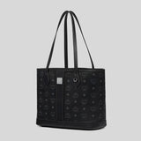 MCM Small Liz Shopper in Visetos Black MWPGSLR03BK001