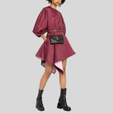 SAINT LAURENT YSL Matelasse Envelope Chain Wallet In Grain De Poudre Embossed Leather Black 857605BOW01