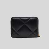 TORY BURCH Small Kira Diamond Quilted Zip-Around Wallet Black 159791