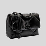 TORY BURCH Small Kira Diamond Quilt Shoulder Bag Black 170620