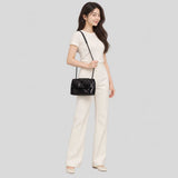 TORY BURCH Small Kira Diamond Quilt Shoulder Bag Black 170620