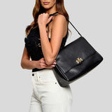 TORY BURCH Large Charlie Shoulder Bag Black 180727
