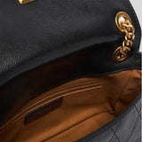 TORY BURCH Small Charlie Quilted Shoulder Bag Black 185829