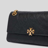 TORY BURCH Small Charlie Quilted Shoulder Bag Black 185829