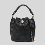 TORY BURCH Small Fleming Soft Bucket Bag Black 142565
