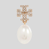 TORY BURCH Moondance Pearl And PAVÉ Drop Earring Tory Gold 158536