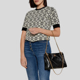 TORY BURCH Small Kira Diamond Quilt Shoulder Bag Black 161885