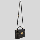SAINT LAURENT YSL Gaby Vanity Bag In Lambskin Black 7667311EL07