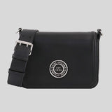 MARC JACOBS Leather Full Flap Logo Shoulder Bag Black H901L01RE21