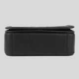MARC JACOBS Leather Full Flap Logo Shoulder Bag Black H901L01RE21
