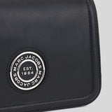 MARC JACOBS Leather Full Flap Logo Shoulder Bag Black H901L01RE21