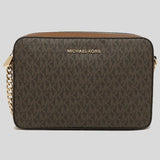 Michael Kors Jet Set Item Crossbody Bag In Signature Brown 35F8GTTC3B