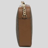 MICHAEL KORS Jet Set Item Crossbody Bag In Signature Brown 35F8GTTC3B NEW LOGO