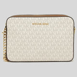Michael Kors Jet Set Item Crossbody Bag In Signature Vanilla 35F8GTTC3B