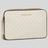 MICHAEL KORS Jet Set Item Crossbody Bag In Signature Vanilla 35F8GTTC3B New Logo