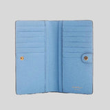 Salvatore Ferragamo Calf Leather Medium Bifold Wallet Nigella Blue 0752758
