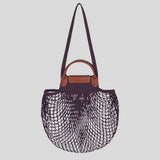 LONGCHAMP Le Pliage Filet L Mesh Bag Eggplant 10121HVH