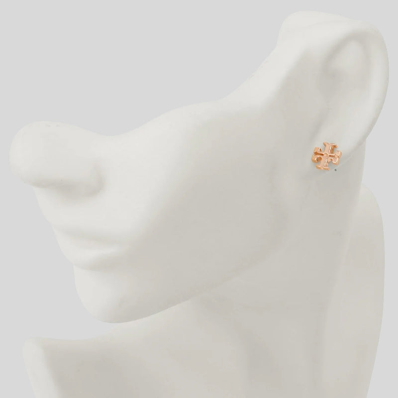 TORY BURCH T Logo Stud Earring Rose Gold 11165504