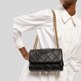TORY BURCH Small Fleming Soft Convertible Shoulder Bag Black 139060