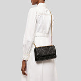 TORY BURCH Small Fleming Soft Convertible Shoulder Bag Black 139060