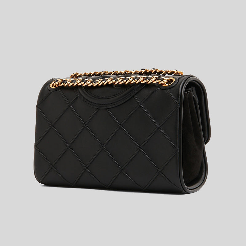 TORY BURCH Small Fleming Soft Convertible Shoulder Bag Black 139060