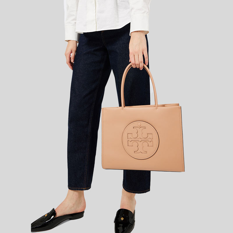 TORY BURCH Small Ella Bio Tote Bag Light Sand 145612