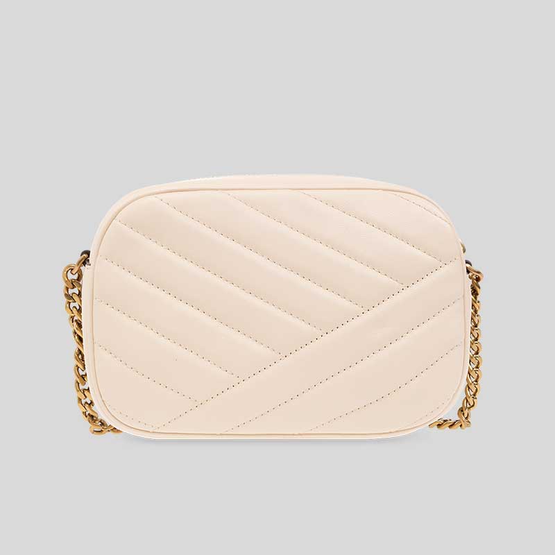 TORY BURCH Kira Chevron Camera Bag New Cream 152353