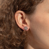 TORY BURCH Kira Pave Crystal T Logo Stud Earring Silver 158535
