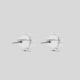 TORY BURCH Kira Pave Crystal T Logo Stud Earring Silver 158535