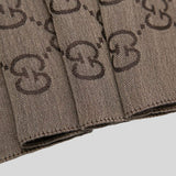 GUCCI Large Signature Logo GGWEB Scarf/Wrap Dark Beige Brown 165904