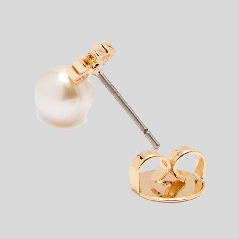 TORY BURCH Pearl Stud Earring Tory Gold 171100