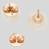 TORY BURCH Crystal-Pearl Stud Earring Ivory Tory Gold 18151