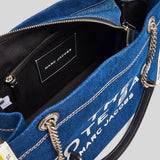 MARC JACOBS The Denim Chain Medium Tote Bag Dark Wash 2F4HTT018H05