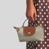 LONGCHAMP Le Pliage Original Pouch With Handle Galet 34175089
