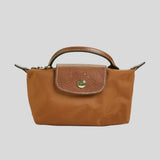 LONGCHAMP Le Pliage Original Pouch With Handle Cognac 34175089