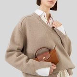 LONGCHAMP Le Pliage Original Pouch With Handle Cognac 34175089