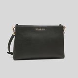 Michael Kors Trisha Medium Pebbled Leather Crossbody Bag Black 35H1G9TC8L
