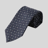 GUCCI Signature Logo Micro GGWEB Silk Tie Navy 386489