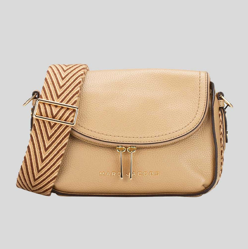 MARC JACOBS The Groove Leather Mini Messenger Bag Iced Coffee 4S4HMS004H01