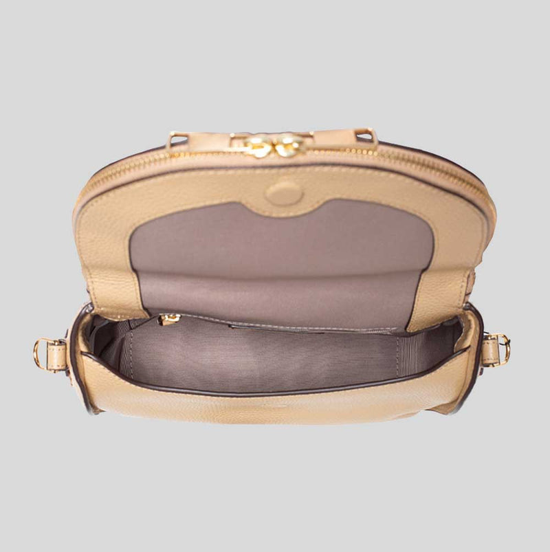 MARC JACOBS The Groove Leather Mini Messenger Bag Iced Coffee 4S4HMS004H01