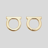 FERRAGAMO Gancini Earrings (L) Gold Color 696429 lussocitta lusso citta